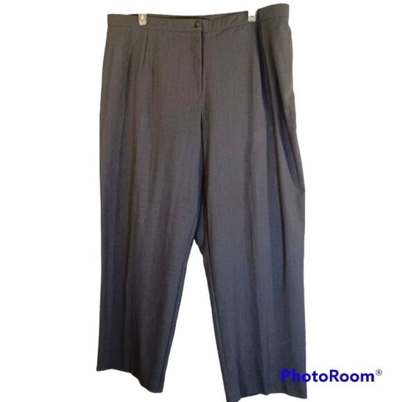 Gray Work/Office Plus Size Trousers sz 24 - Picture 1 of 9